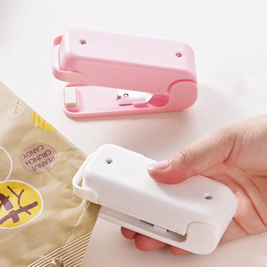 Mini Plastic Bag Sealer – Portable Heat Sealing Machine, Battery Operated (1 Pc / Mix Design)