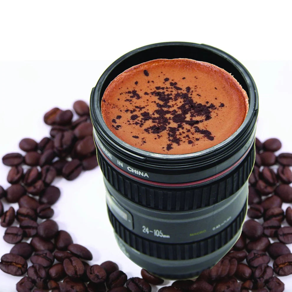 Camera Lens Stainless Steel Coffee Mug