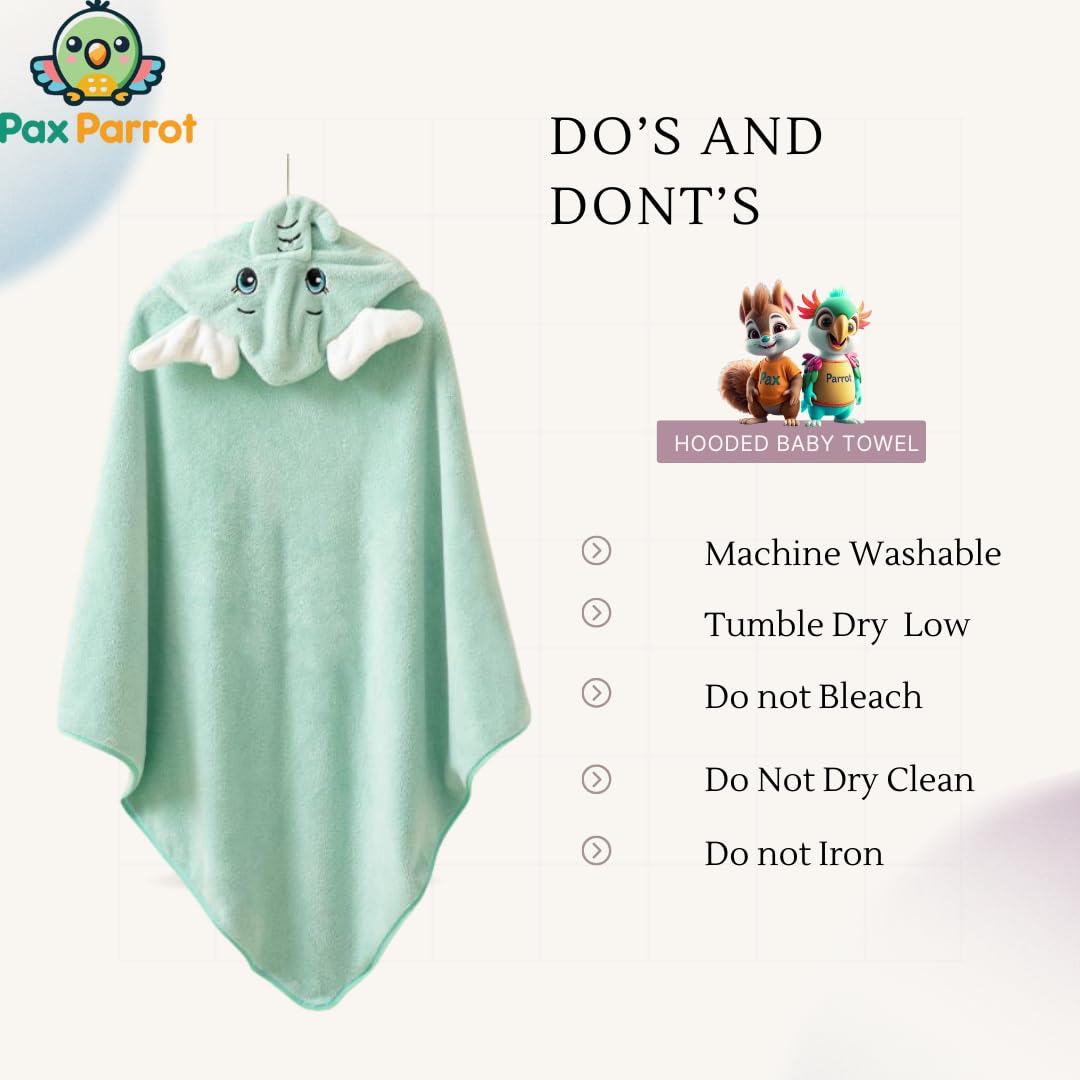Ultra-Soft Baby Hooded Towel - GREEN