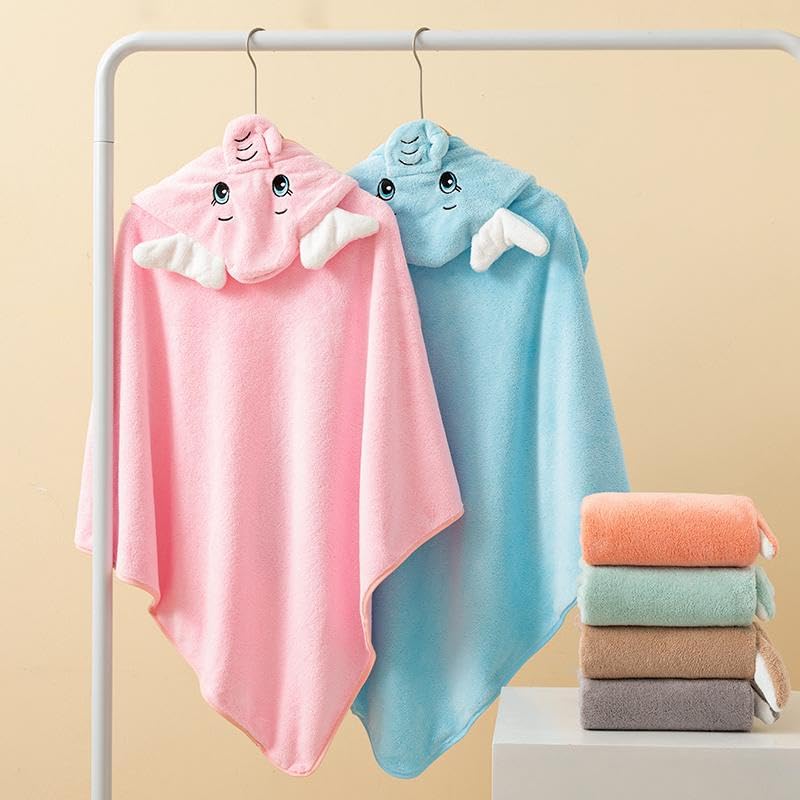 Ultra-Soft Baby Hooded Towel - Baby Pink