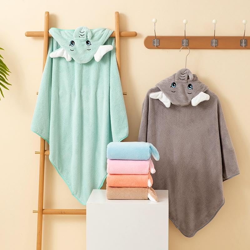 Ultra-Soft Baby Hooded Towel - GREEN