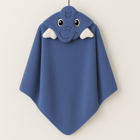 Ultra-Soft Baby Hooded Towel - Blue