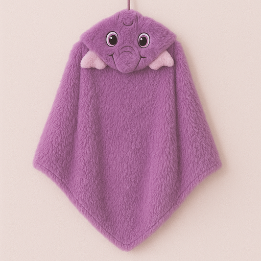 Ultra-Soft Baby Hooded Towel - Purple