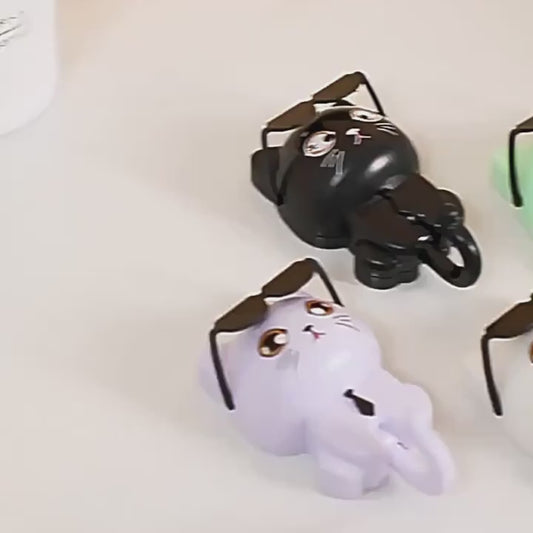 Cat Hook for Wall, Cute Cat Key Hook with Sunglasses